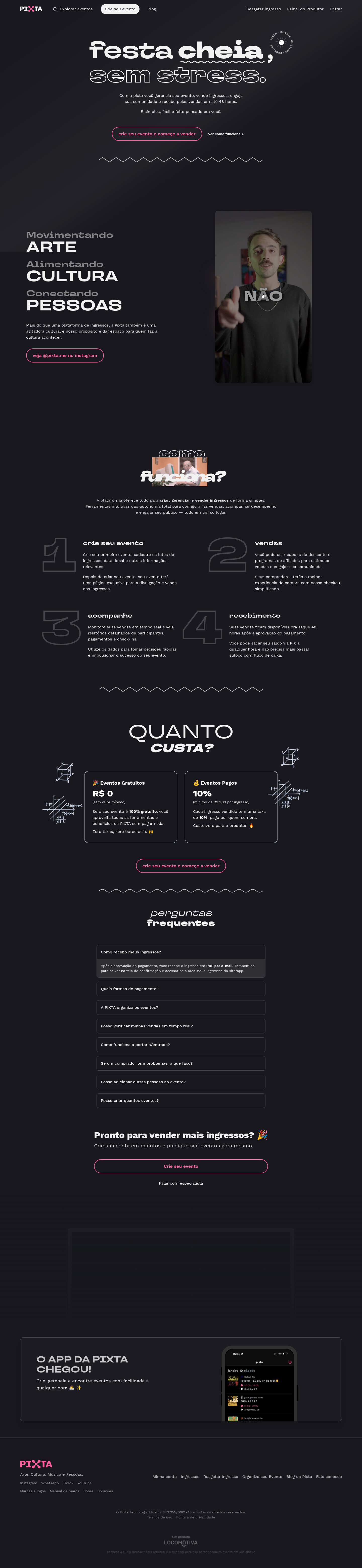 Pixta.me: The producer path from event idea to tickets